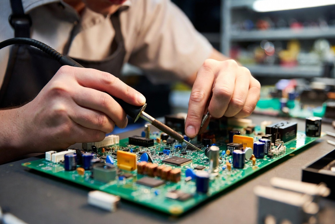 Chip-level motherboard repair work